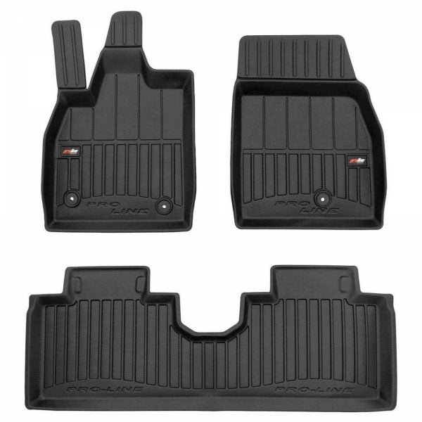 Frogum 3D Premium gulvmatter til Ford Mustang Mach-E 2020– – TPE med 60 mm sidekant, svart