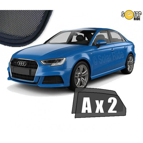 Sr solskjerm i akryl til Audi A3 8V Sedan med røykfarget finish og enkel montering