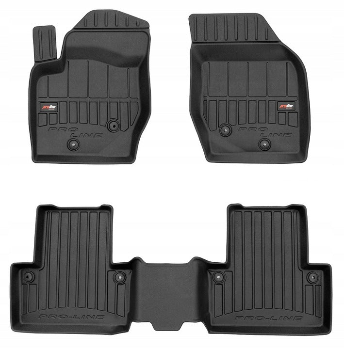 Frogum 3D Premium gulvmatter til Volvo XC90 I (2002-2014) – svart TPE med 60 mm kantlist