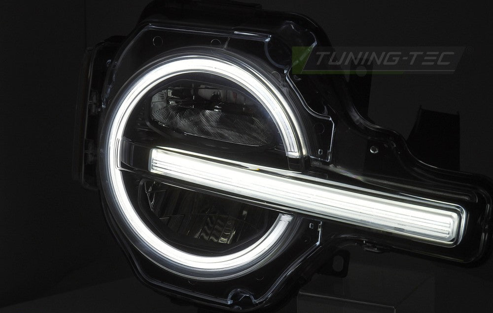 Ford Bronco 2021–2024 svart Full LED DRL frontlykter