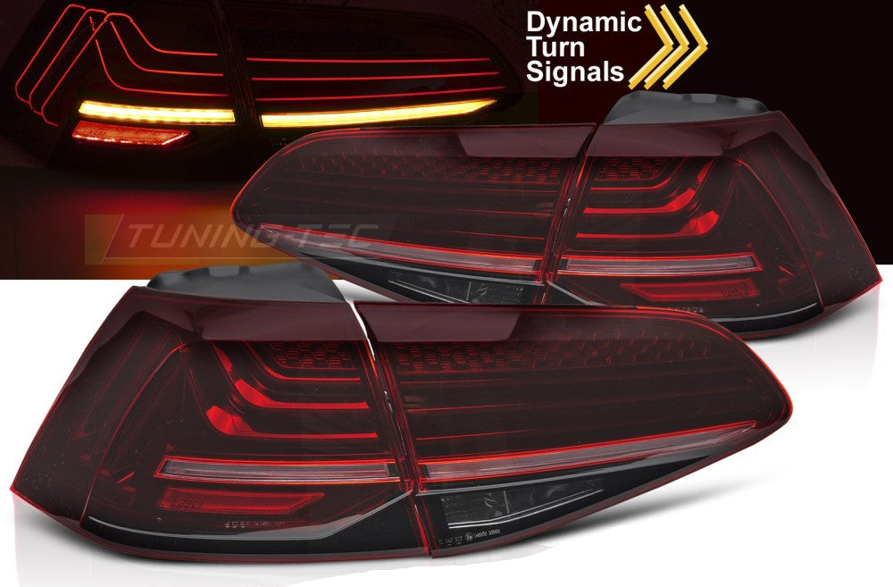 VW Golf 7 baklykter laser rød