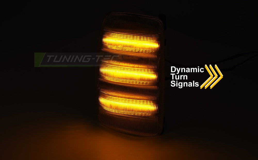 Ford Transit 2013- hvit LED sekvens speilblinklys