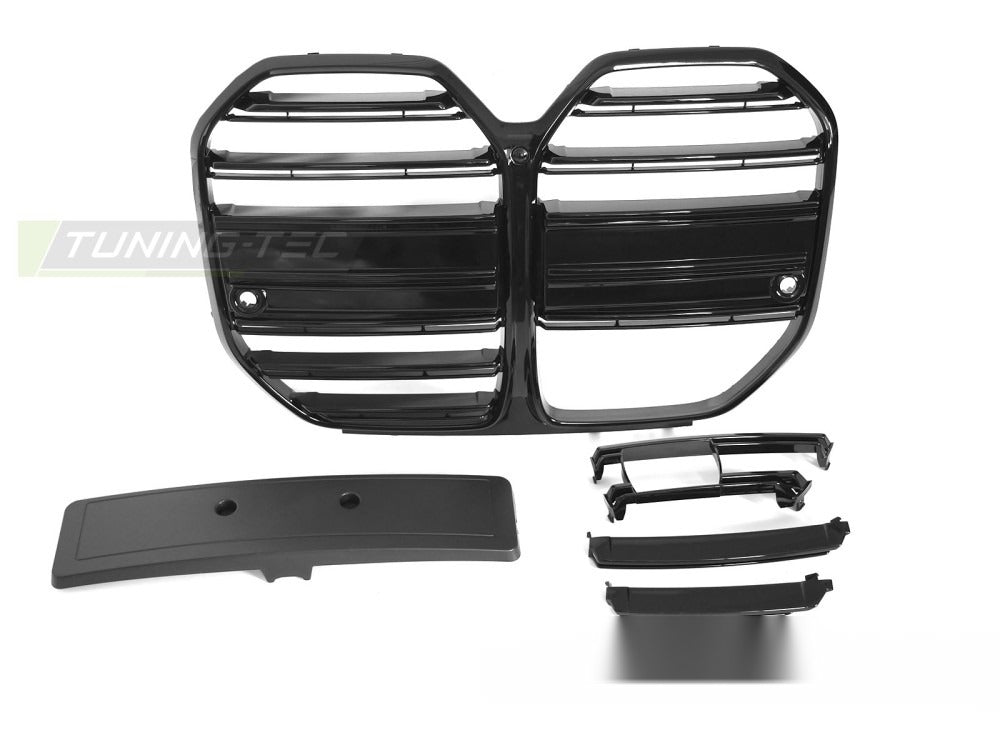Detaljbilde av grill BMW G26 Gran Coupe 21- med detaljer.