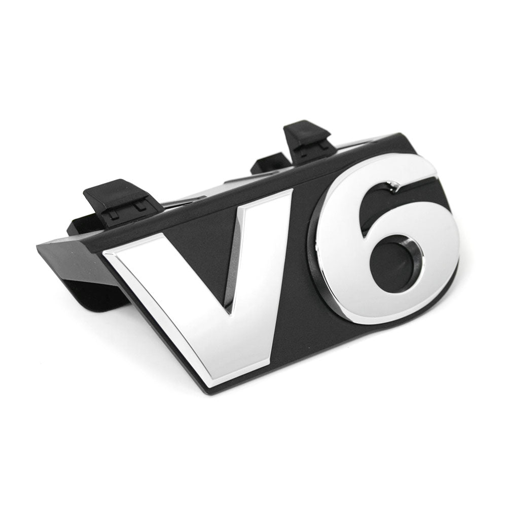 Emblem/logo til Vw Amarok > / Glossy Chrome Satin Black i ABS-materiale med perfekt passform til front grill