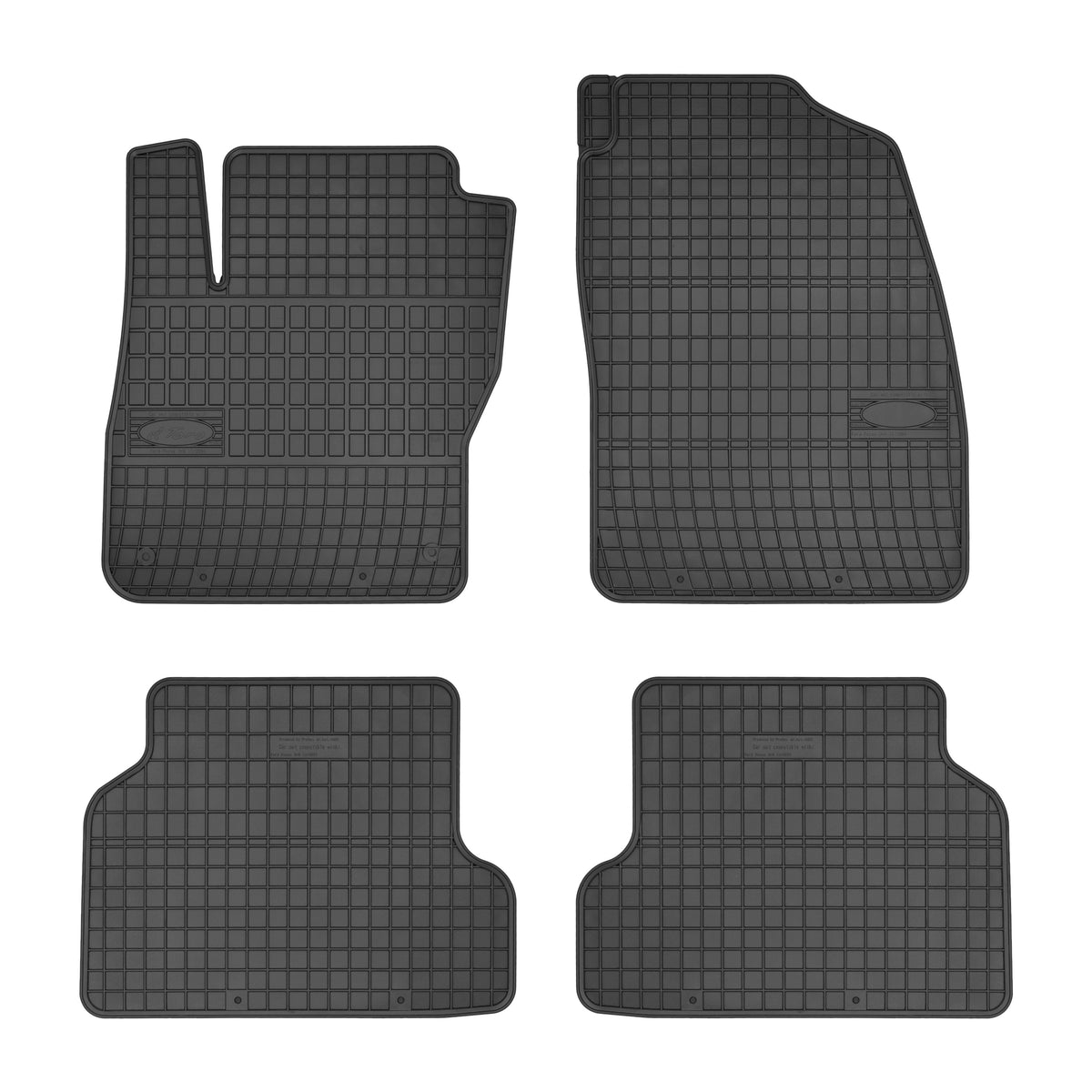 Frogum gummimatter til Ford Focus II (2004–2011) – 4-delers sett med sidekant, svart-anthracite