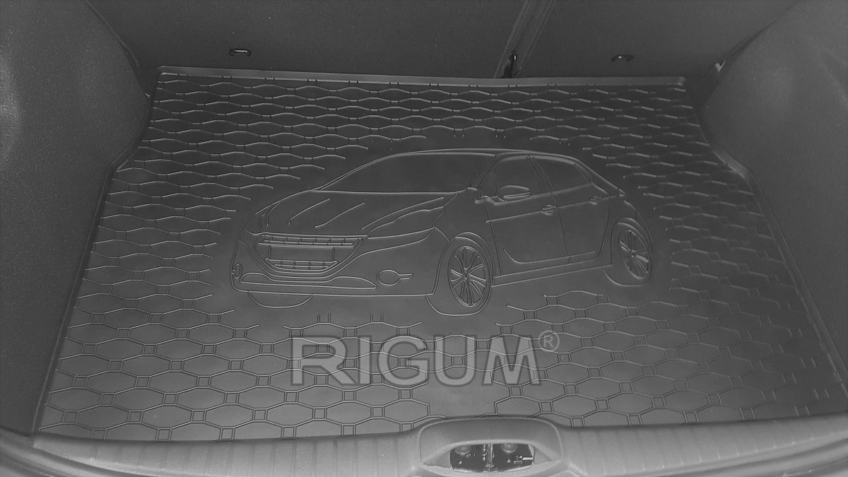 Rigum bagasjeromsmatte til Peugeot 208 I – luktfrie gummi