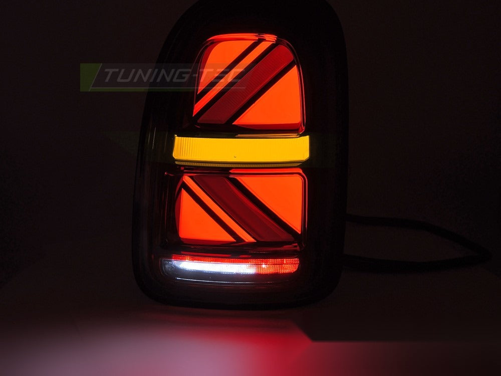 Baklykter Mini Cooper F60 Countryman 16-20 sett fra siden — profil synlig.