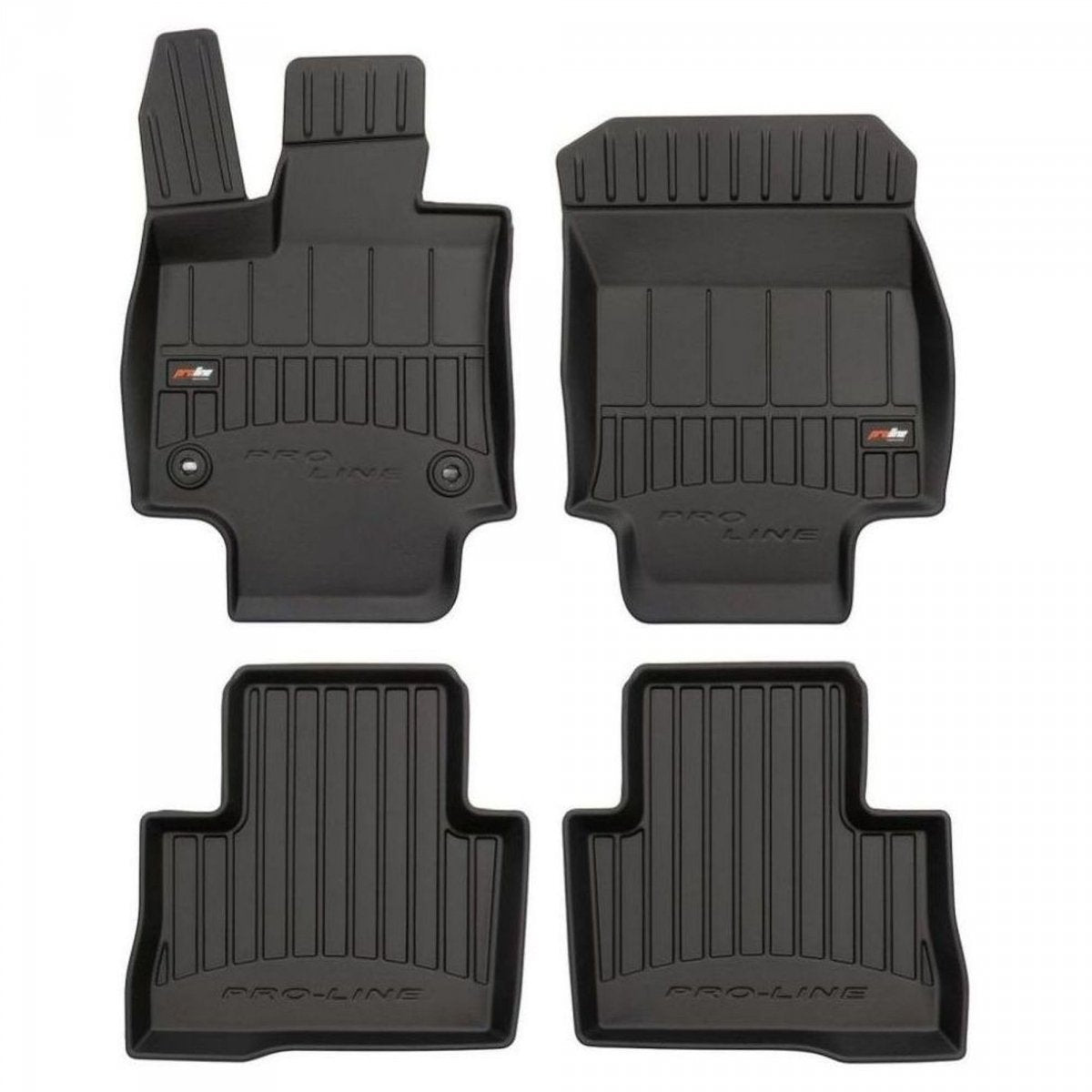 Frogum 3D Premium gulvmatter i TPE til Toyota RAV4 V / RAV4 Plug-in Hybrid (2019–) – svart, sett med 4 stk.
