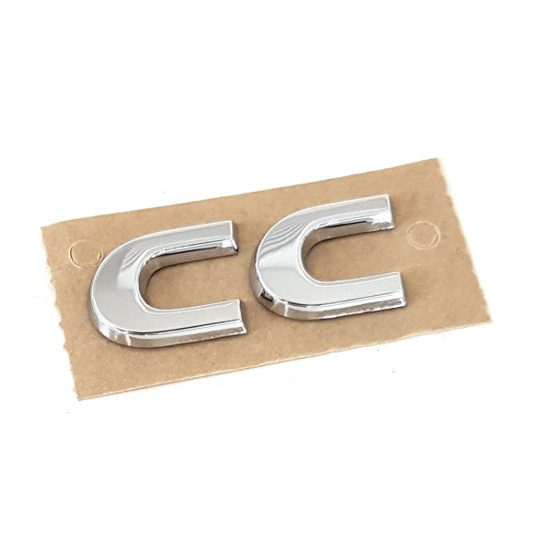 Emblem/logo til Vw Passat CC Glossy Chrome i blank krom og ABS materiale, perfekt passform og enkel montering