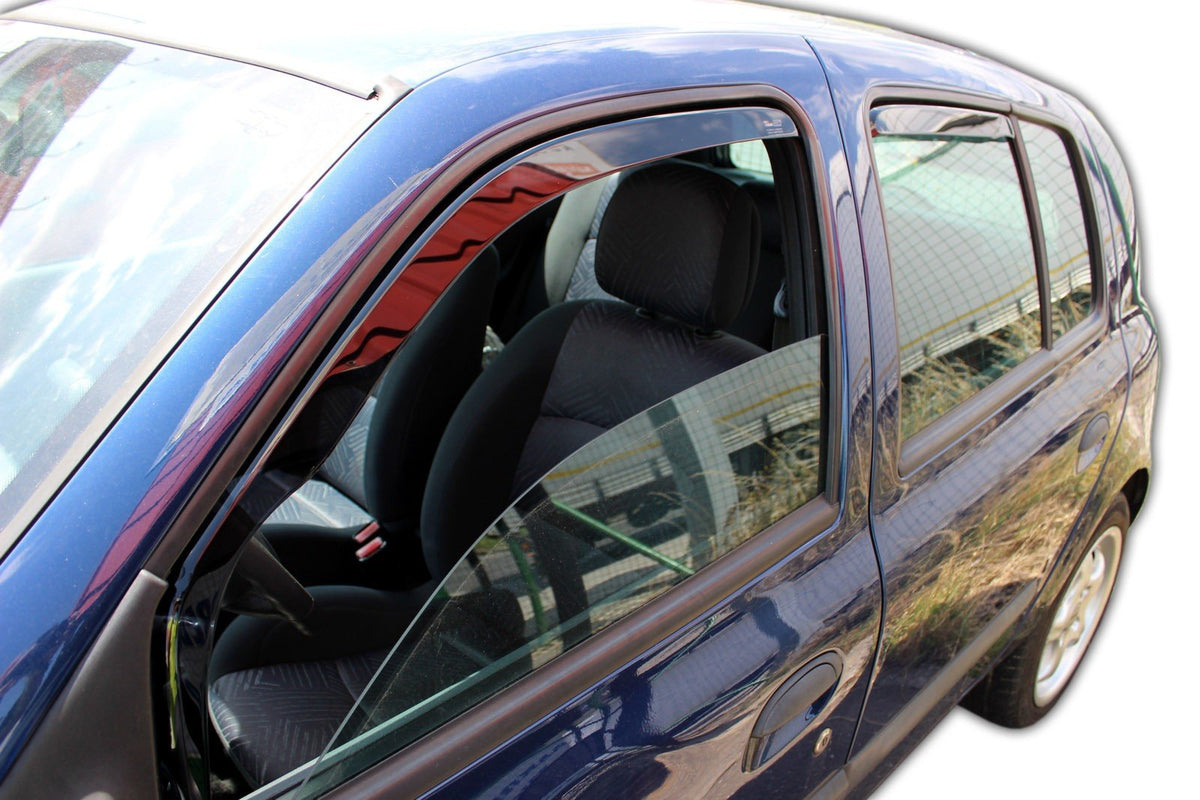 Heko vindavviser til Renault CLIO II 5-dørs 1998→ sett 2 stk., RENAULT THALIA 4-dørs – transparent PMMA Plexi