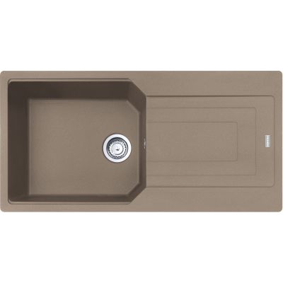 Franke Urban UBG 611-100 XL kjøkkenvask i granittkompositt cappuccino brun med avrenningsfelt 1000x500 mm