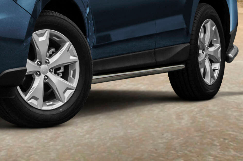 Stigtrinn fra Steeler til Subaru Forester 2013-2018 i rustfritt stål, enkel montering uten boring