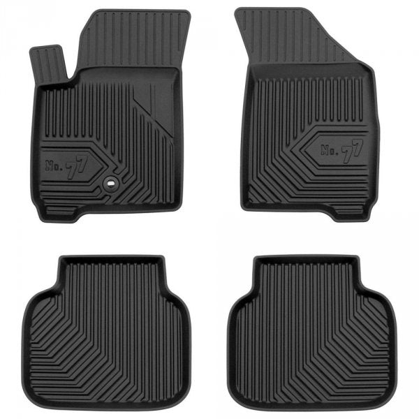 Frogum 3D TPE gulvmatter til Dodge Journey 2008-2020 – svart sett á 4 stk med 40 mm sidekant