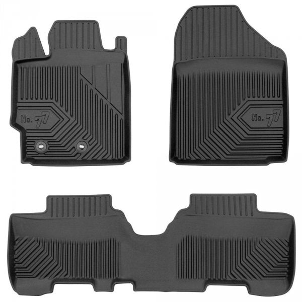 Frogum 3D Premium gulvmatter til Toyota Urban Cruiser 2008-2014 – TPE, svart, 40 mm sidekant, sett med 3