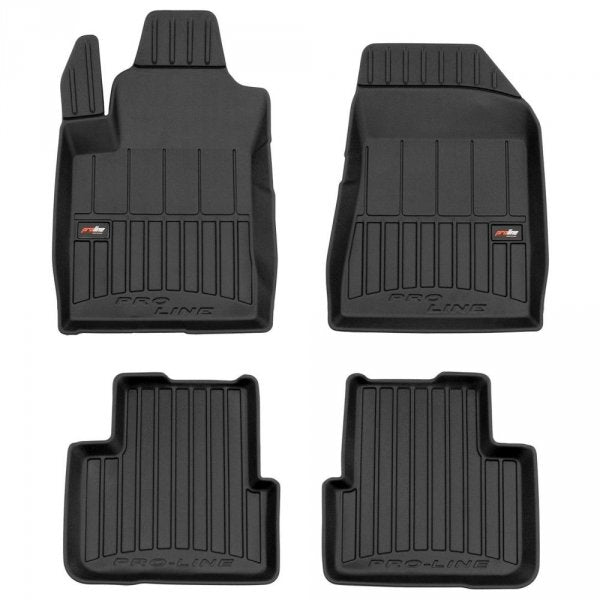 Frogum 3D Premium gulvmatter til Fiat Bravo HB (2007-2014) – svart TPE med høy sidekant