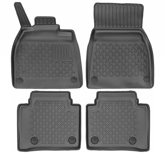 Aristar TPE-gulvmatter til Mercedes EQS (V297) 2021– – modelltilpasset sett med 4 matter i svart anthracite