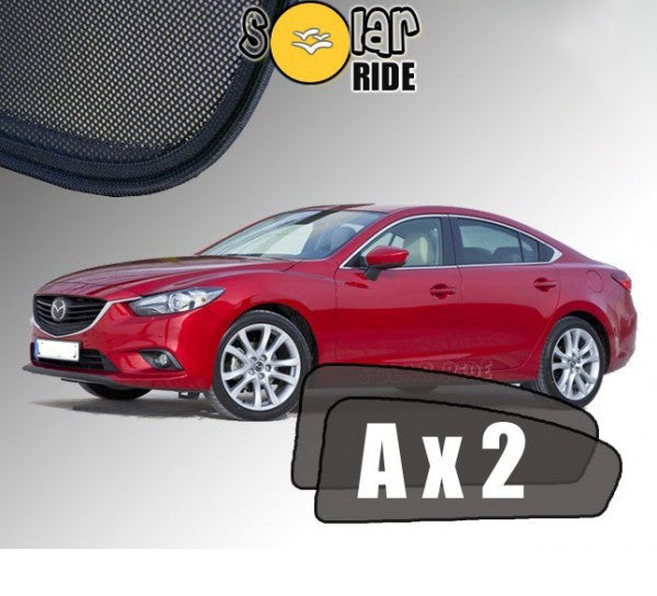 Sr solskjerm i akryl til Mazda 6 (GJ/GL) Sedan III med enkel montering og vindavviserfunksjon