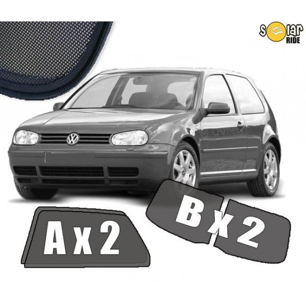 Sr solskjerm i akryl til Vw Golf Coupe IV for bedre ventilasjon og regnbeskyttelse