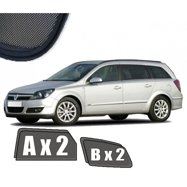 Sr solskjerm i akryl til Opel Astra H Sports Tourer med enkel montering og vindavviser funksjon