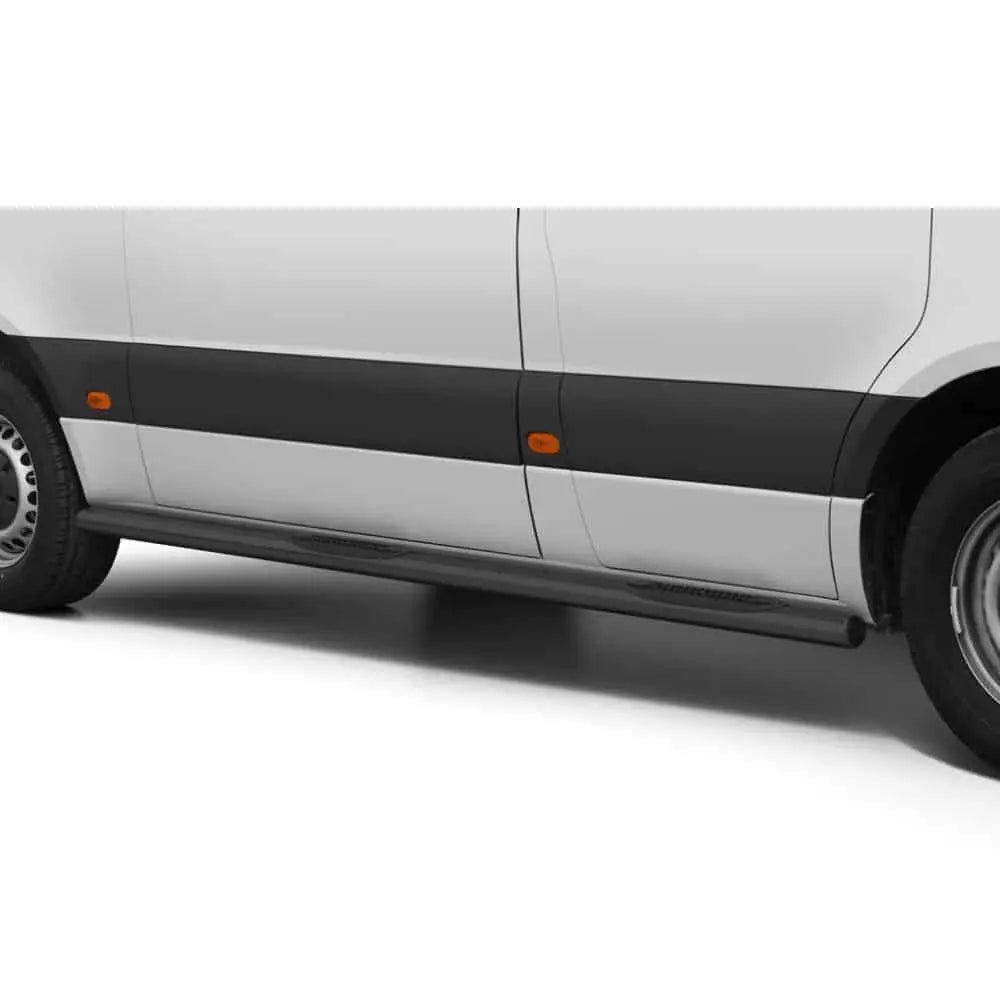 Stigtrinn Steeler til Mercedes Sprinter III (W907) i rustfritt stål med enkel montering