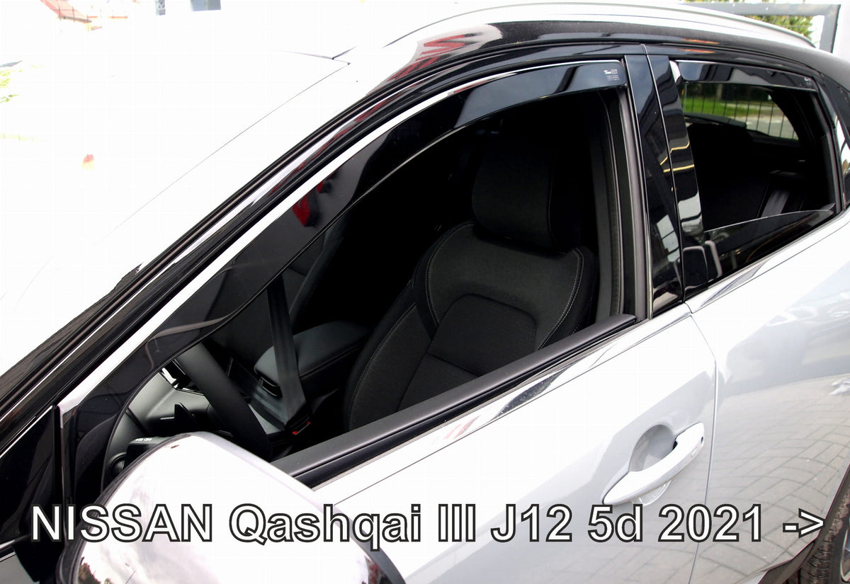 Heko vindavviser til Nissan Qashqai (J12) – plexiglass akryl PMMA