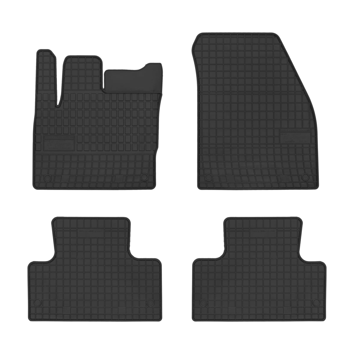 Frogum gummimatter til Land Rover Range Rover Evoque I (2011-2018) – svart, 4 stk, sidekant 1 cm