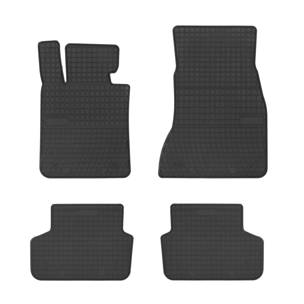 Frogum gummimatter til BMW 5 (G30/G31) 2017-2023 – svart, 4-delers sett med 1 cm sidekant