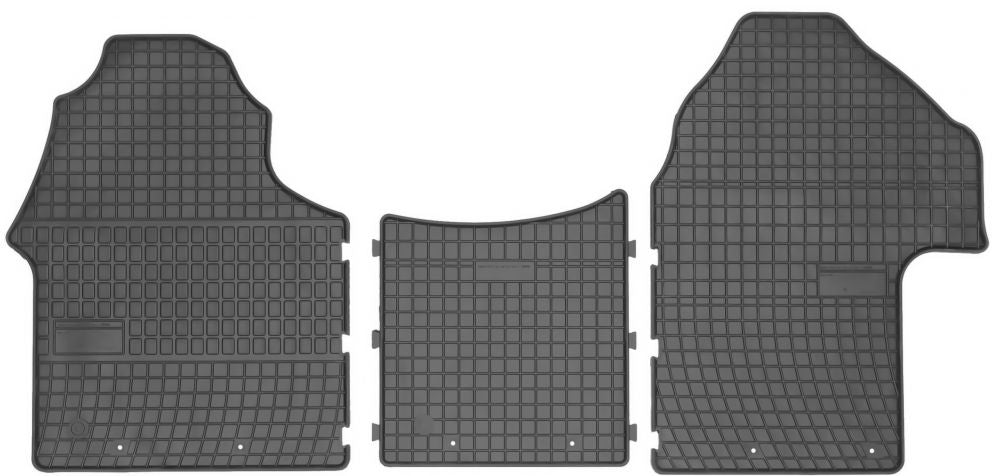 Frogum gummimatter til Mercedes Sprinter III W907 (2018–) – svart, 3 stk, 1 cm sidekant