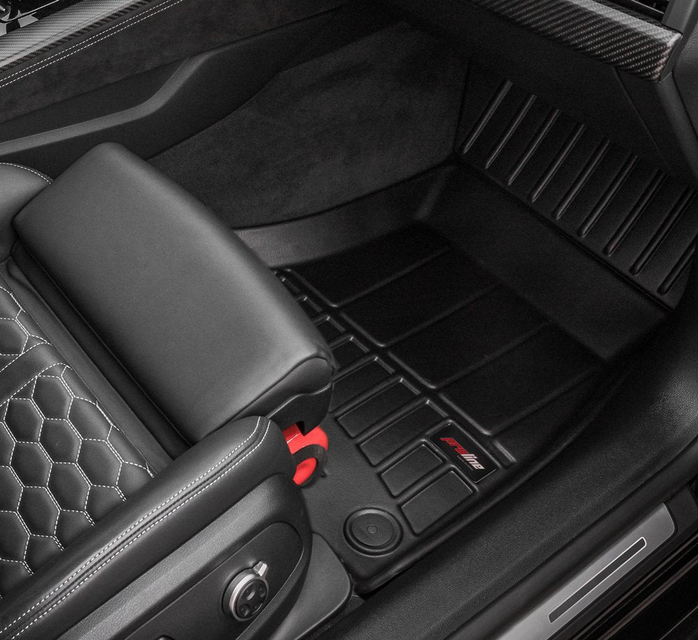 Gulvmatter Bmw X6 (E71) (2007-2014) – 3D Premium med sidekant - sett bakfra