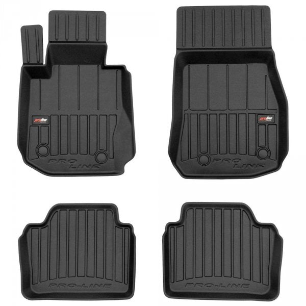 Frogum 3D Premium gulvmatter i TPE til BMW 4 (F36) 2013-2017 – svart, 4-delers sett med 60 mm sidekant