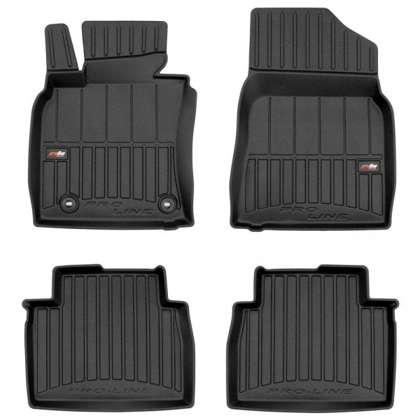 Frogum 3D Premium gulvmatter til Hyundai Getz 2002-2011 – svart TPE-gummi med høy sidekant, sett med 4 stk.