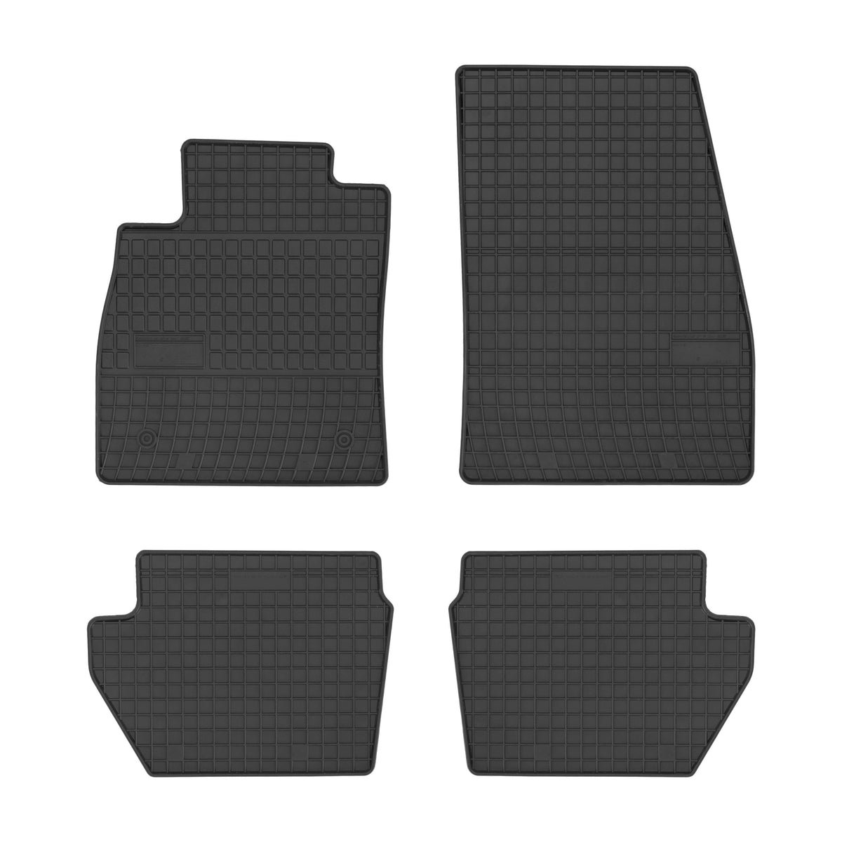 Frogum gummimatter til Ford Fiesta Mk7 2016-2023 – svart sett med 4, 1 cm sidekant, luktfri og vanntett