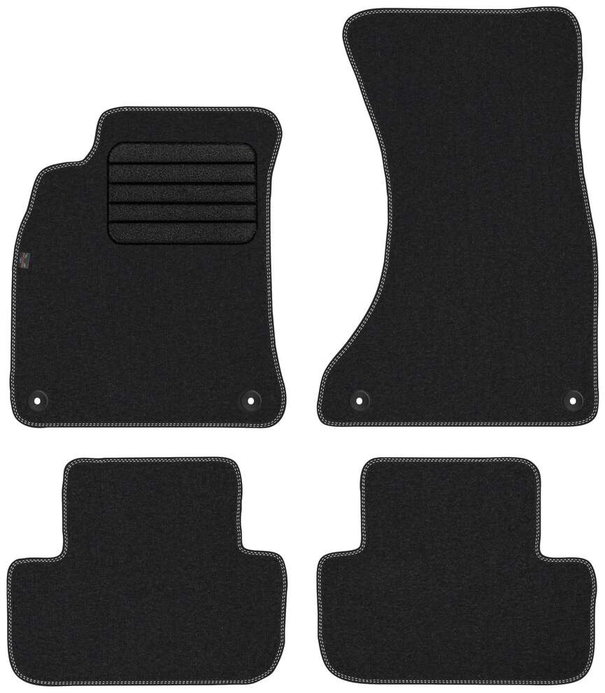 Unknown stoffmatter til Audi A4 B8 – premium velour svart