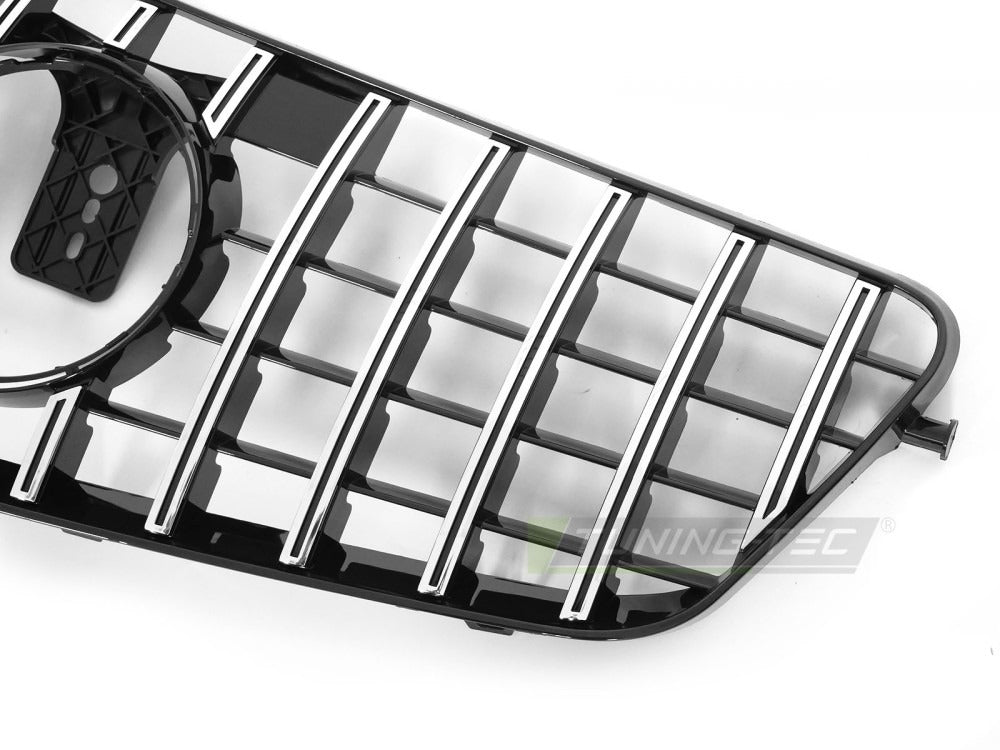 Grill Mercedes E-Klasse W212/S212 09-13 sett fra siden, struktur synlig.