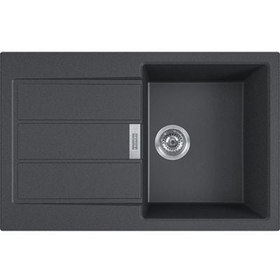 Franke Sirius 2.0 kjøkkenvask i Tectonite-kompositt Onyx med vendbart avrenningsfelt 780x500 mm