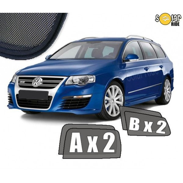 Sr solskjerm i akryl til Vw Passat B6 Variant, vindavviser og regnbeskyttelse