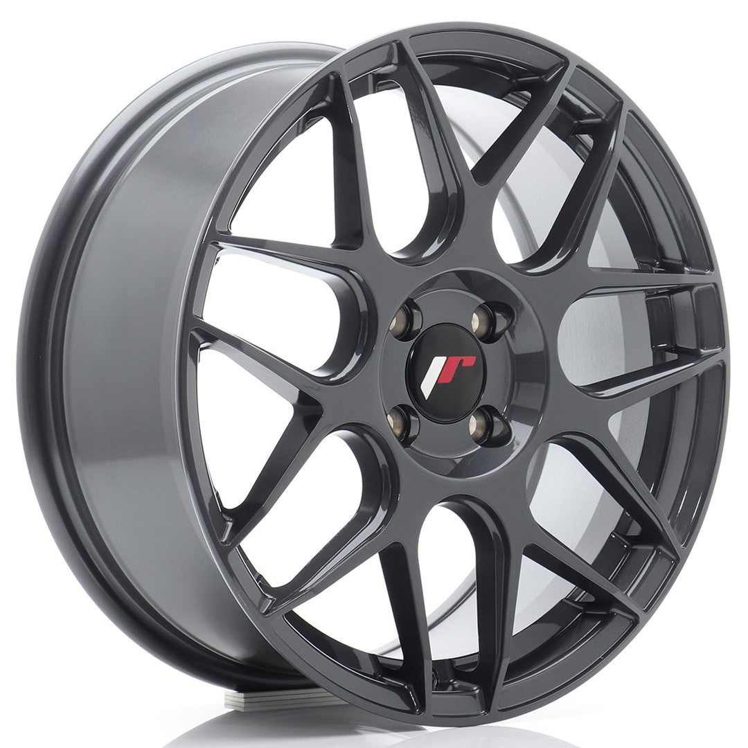 Felg JR Wheels JR18 17x7" Hyper Gray – sett forfra