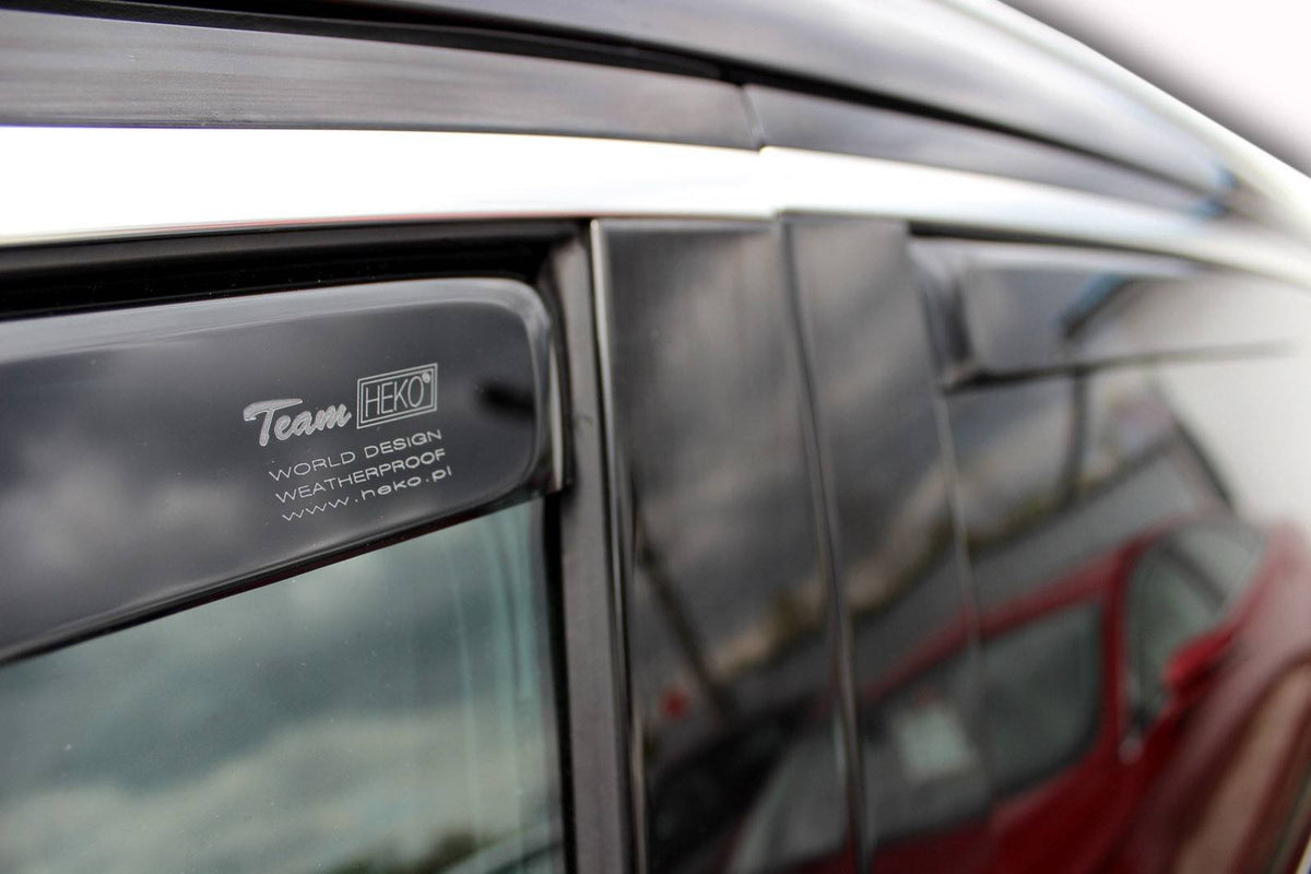 Heko vindavviser i Plexi PMMA for Audi Q7 4L 2005–2015 – stilfullt tilbehør for sidevinduer