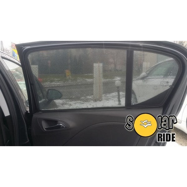 Solskjerm Opel CORSA E (2014-2019) (3 stk) - sett bakfra