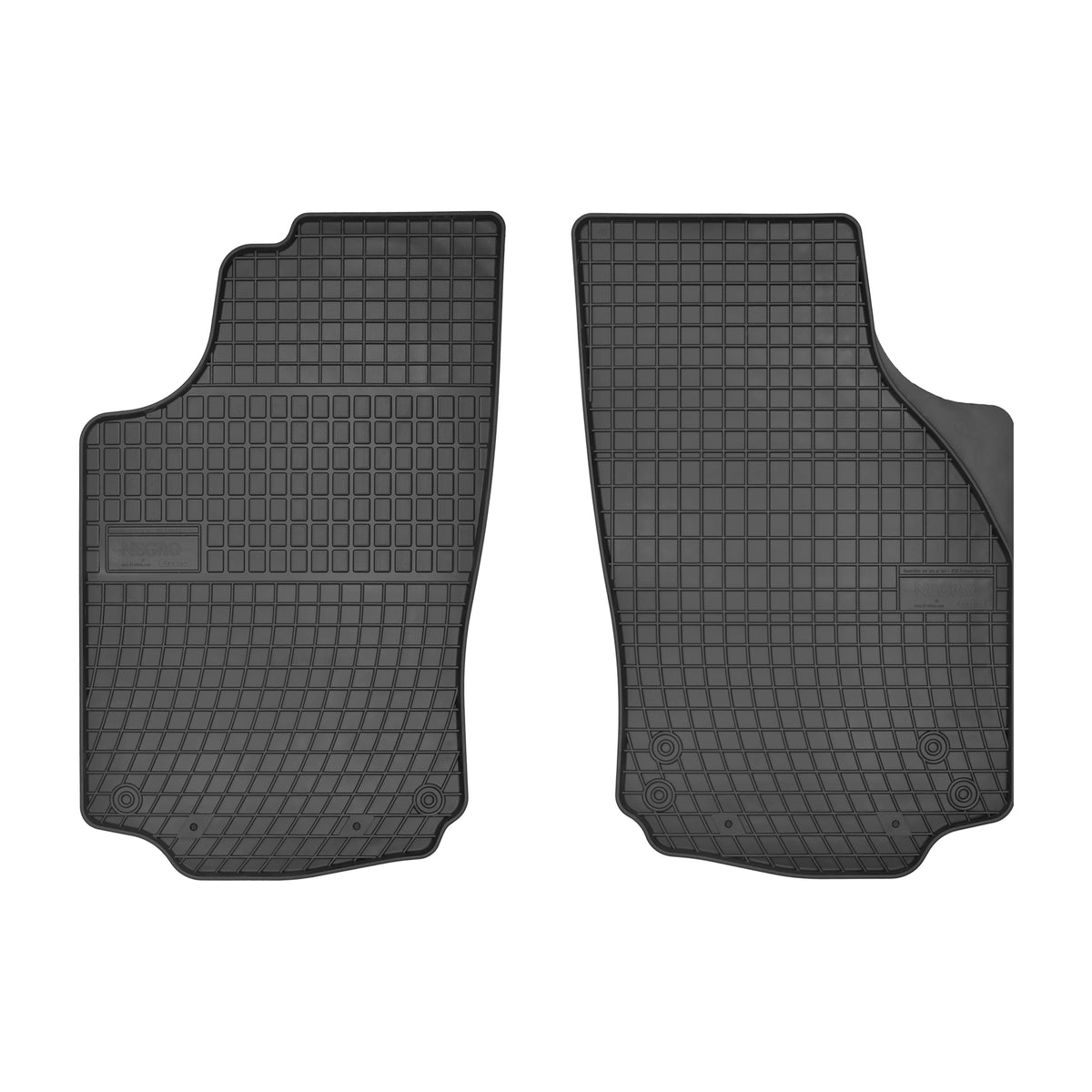 Frogum gummimatter til Opel Combo C / Corsa C 2 seter (2001-2011) – svart, vanntette, 4 stk i sett