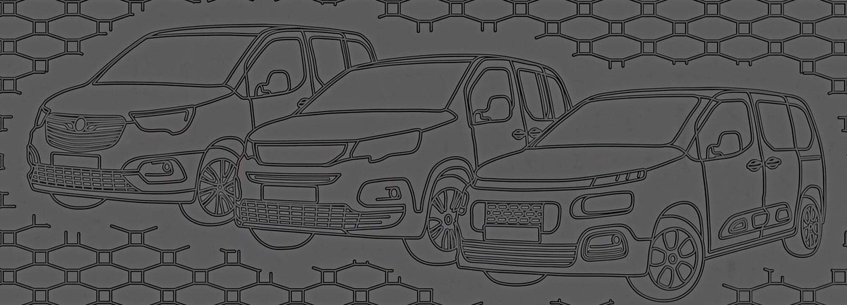 Rigum bagasjeromsmatte til Toyota Proace City Verso – 10 mm sidekant