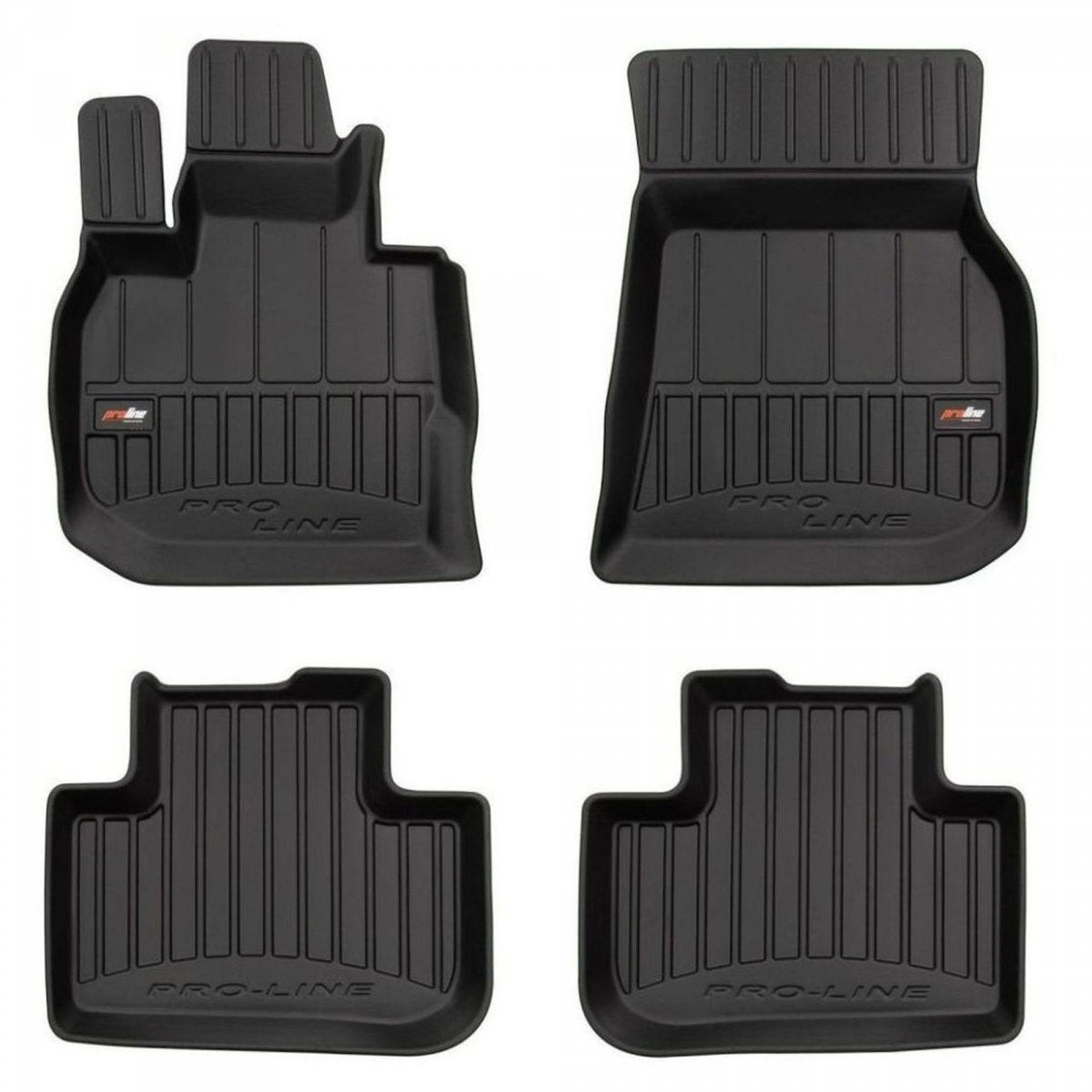 Frogum 3D Premium gulvmatter til BMW X3 (G01) / X3 M (F97) / iX3 (G08) 2017–2024 – svart TPE med 60 mm sidekant