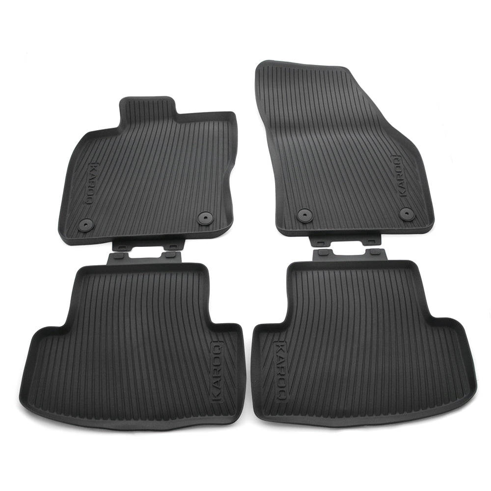 VAG OEM gulvmatter til Skoda Karoq – svart titanium black