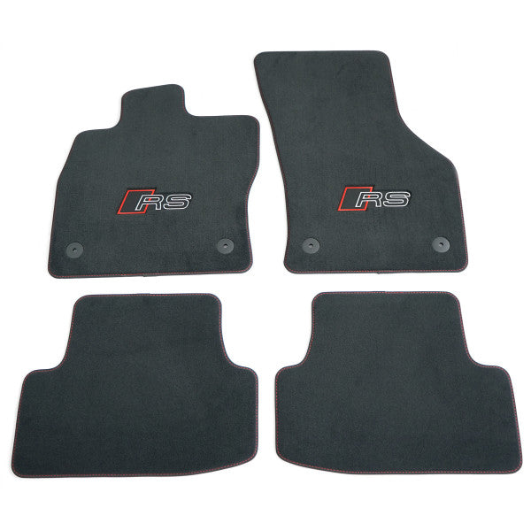 VAG OEM stoffmatter til Audi A3 8Y – svart stoffmateriale