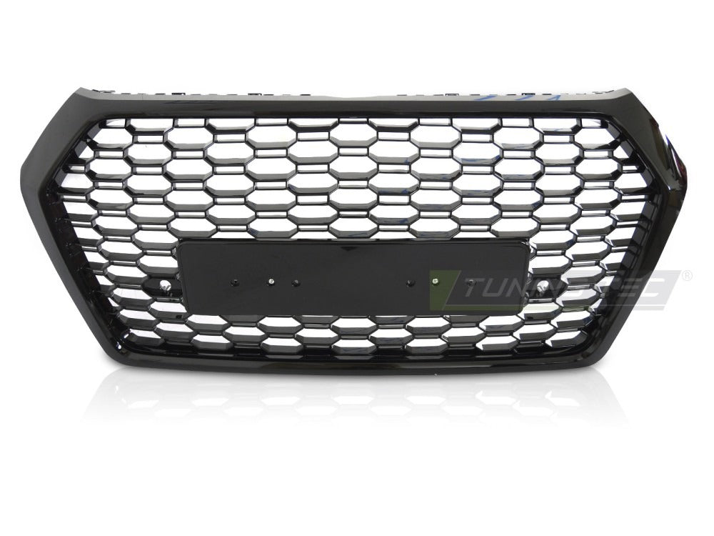 Detaljbilde av grill Audi Q5 FY 16-20 med detaljer.