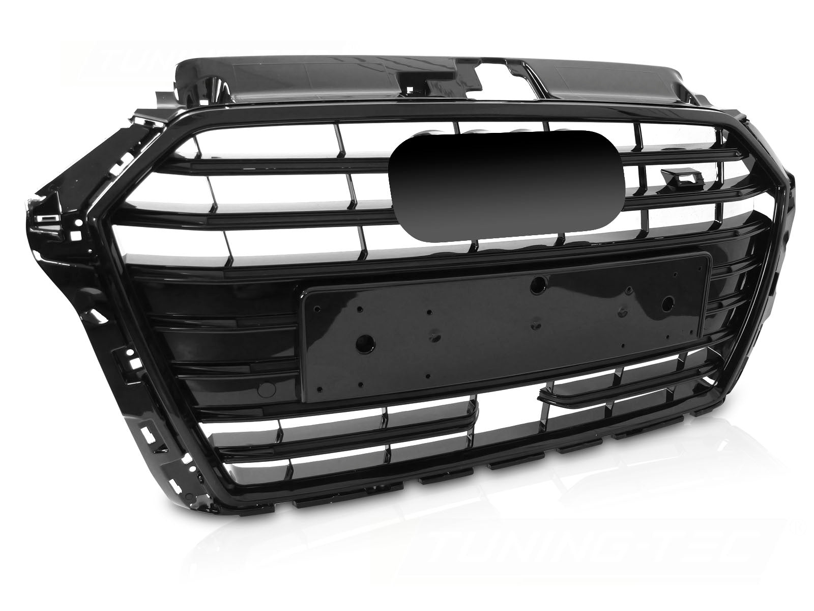 Grill Audi A3 8V 2017-2020 gloss sort med PDC og ACC - GRAUE0