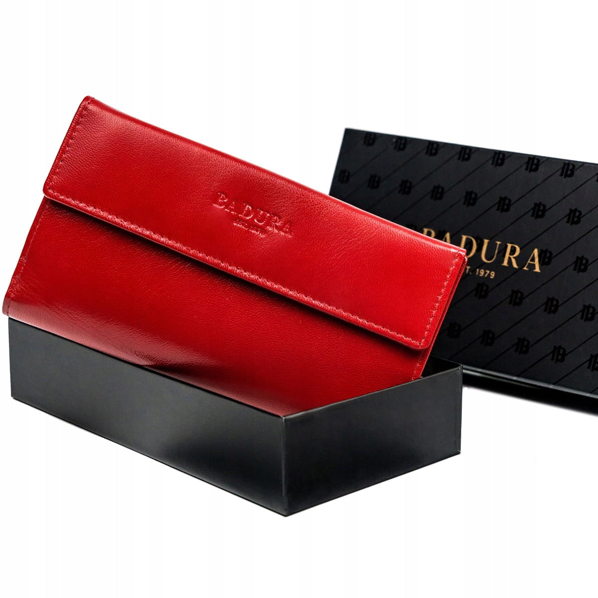 Badura Skinn Lommebok for Kvinner XXL versjon med RFID