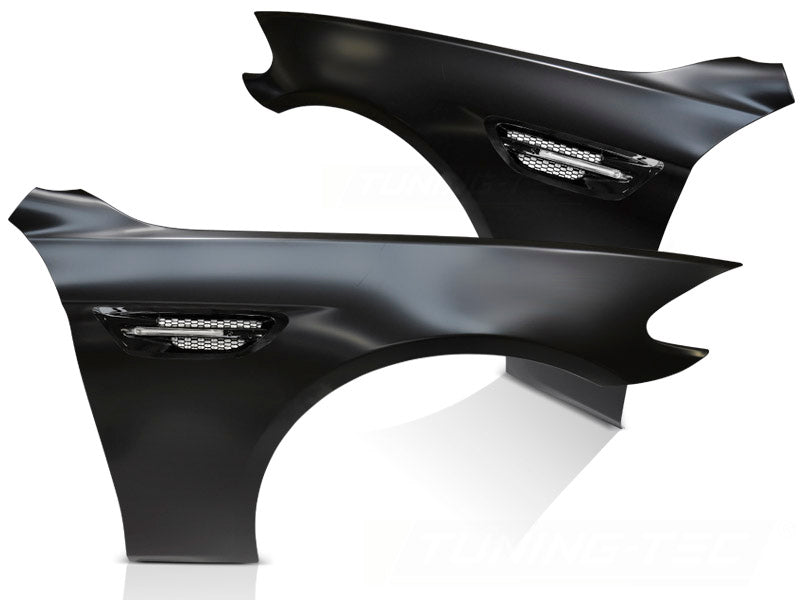 Sport style skjermer BMW 5-Serie F10 F11 svart med sideluftinntak sett forfra