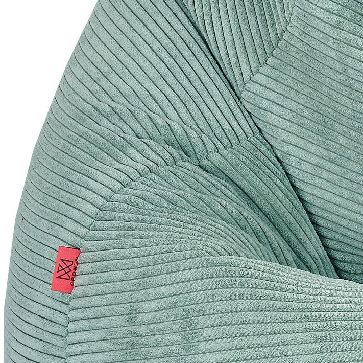 Sakkosekk premium CORD kord mint med puff – Cronen med detaljer