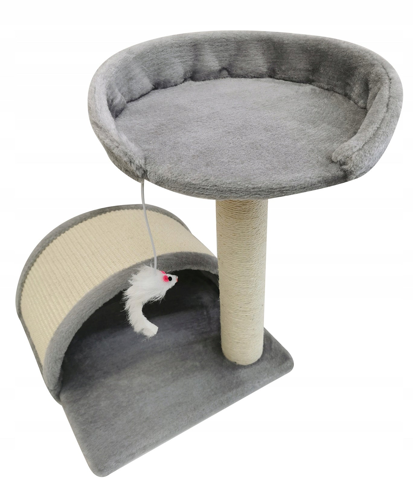 Kratrestolpe for katter med soveplass, klatretårn og mus WL03